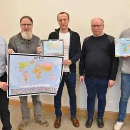 La carte du monde en breton disponible sous forme de puzzle