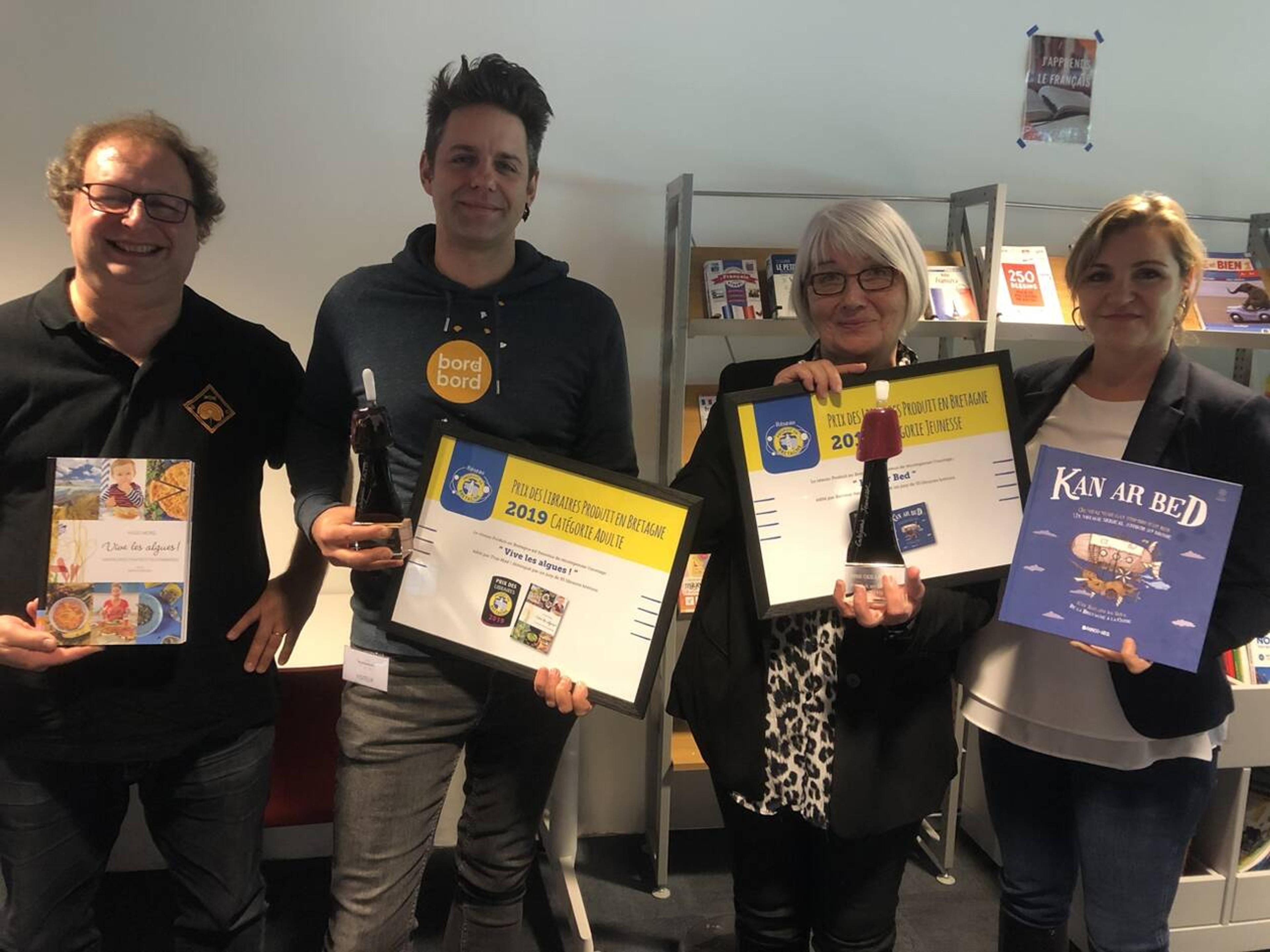 « Vive les algues » et « Kan ar bed » primés par les libraires bretons