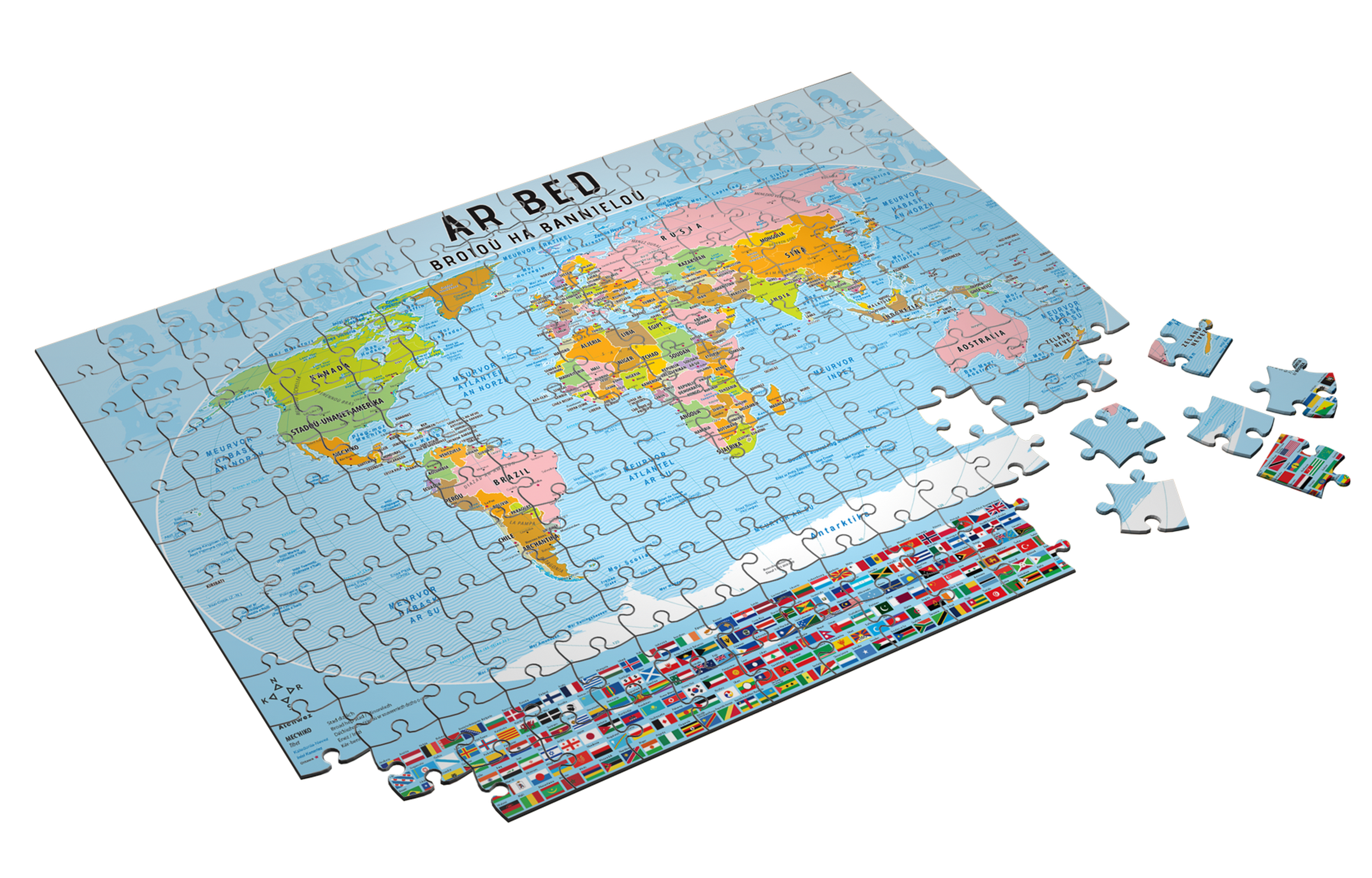 Puzzle Carte du Monde (1000 pièces)