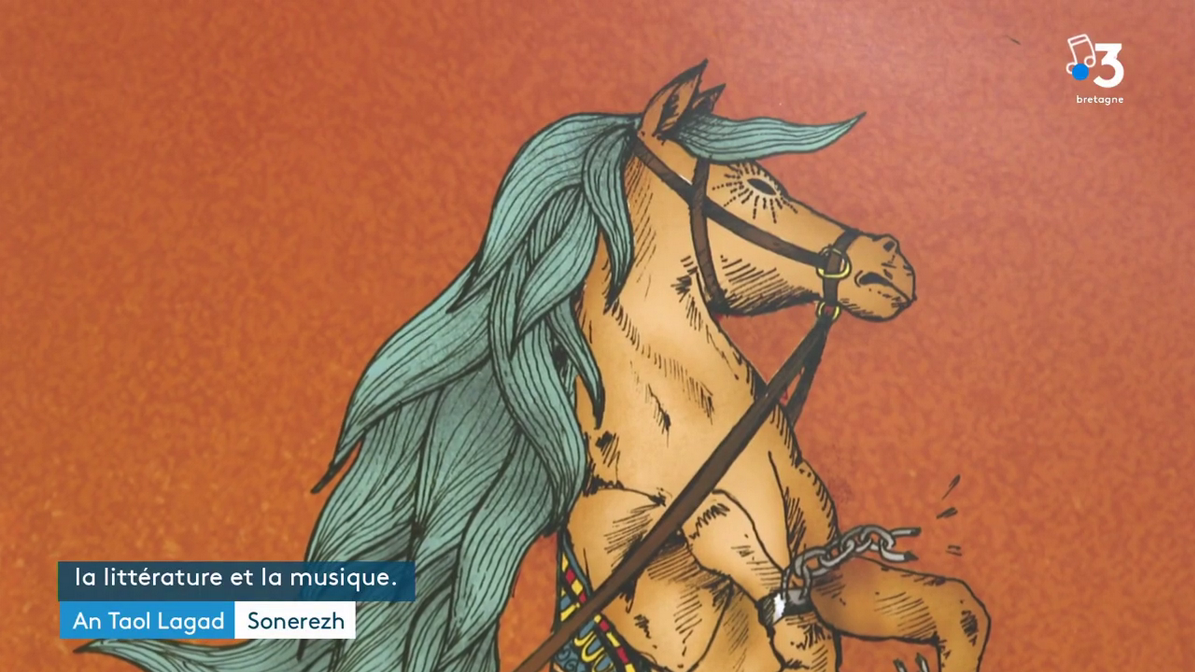 Ar ganadenn "Ar Marc'h Dall" adenrollet hag adembannet goude ul labour a-stroll