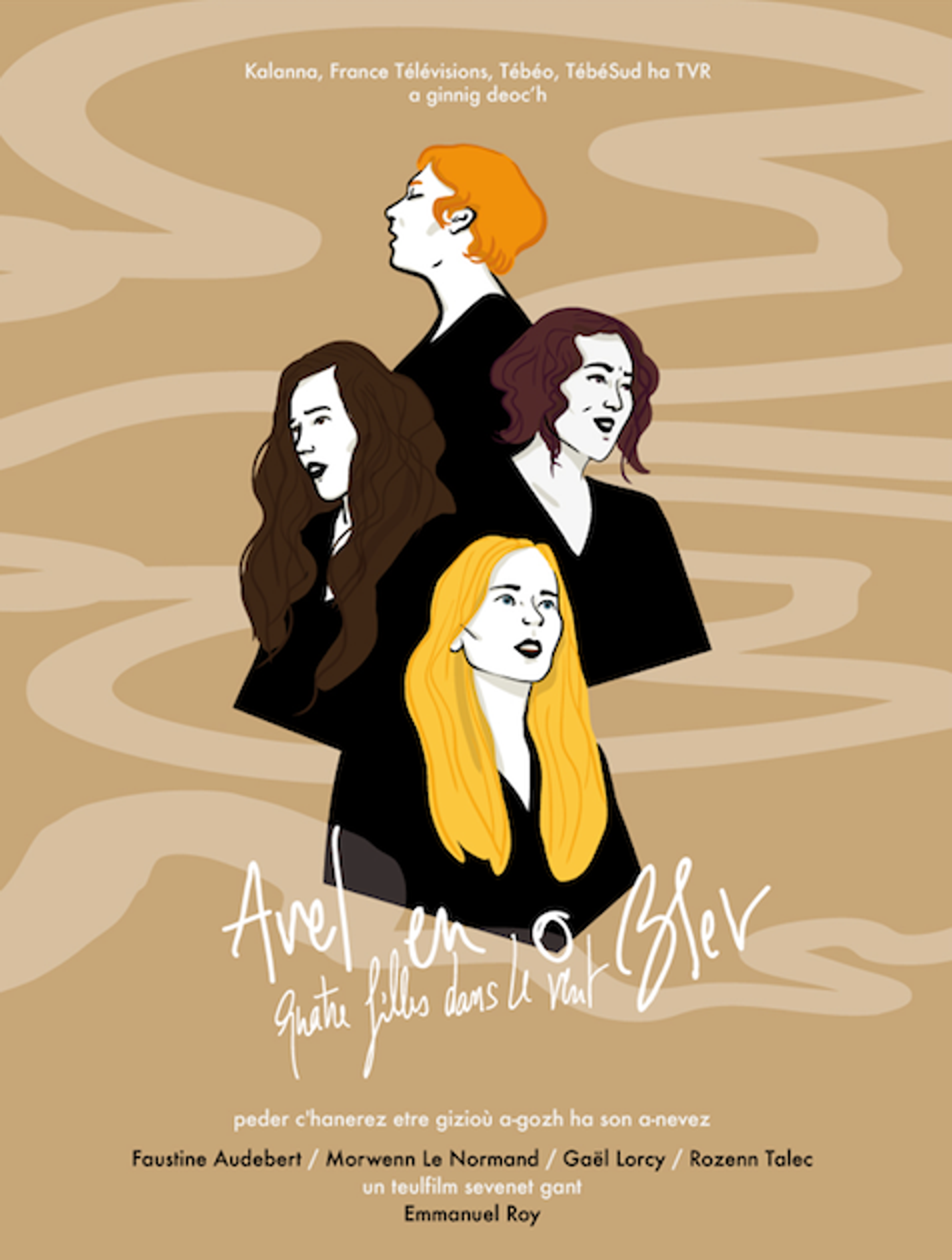 Quatre filles dans le vent