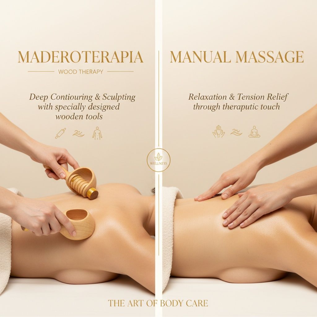 Maderoterapia vs masaje reductor manual: cual te conviene?
