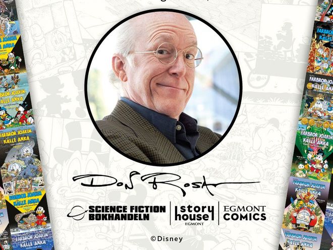 Don Rosa signerar i Malmöbutiken