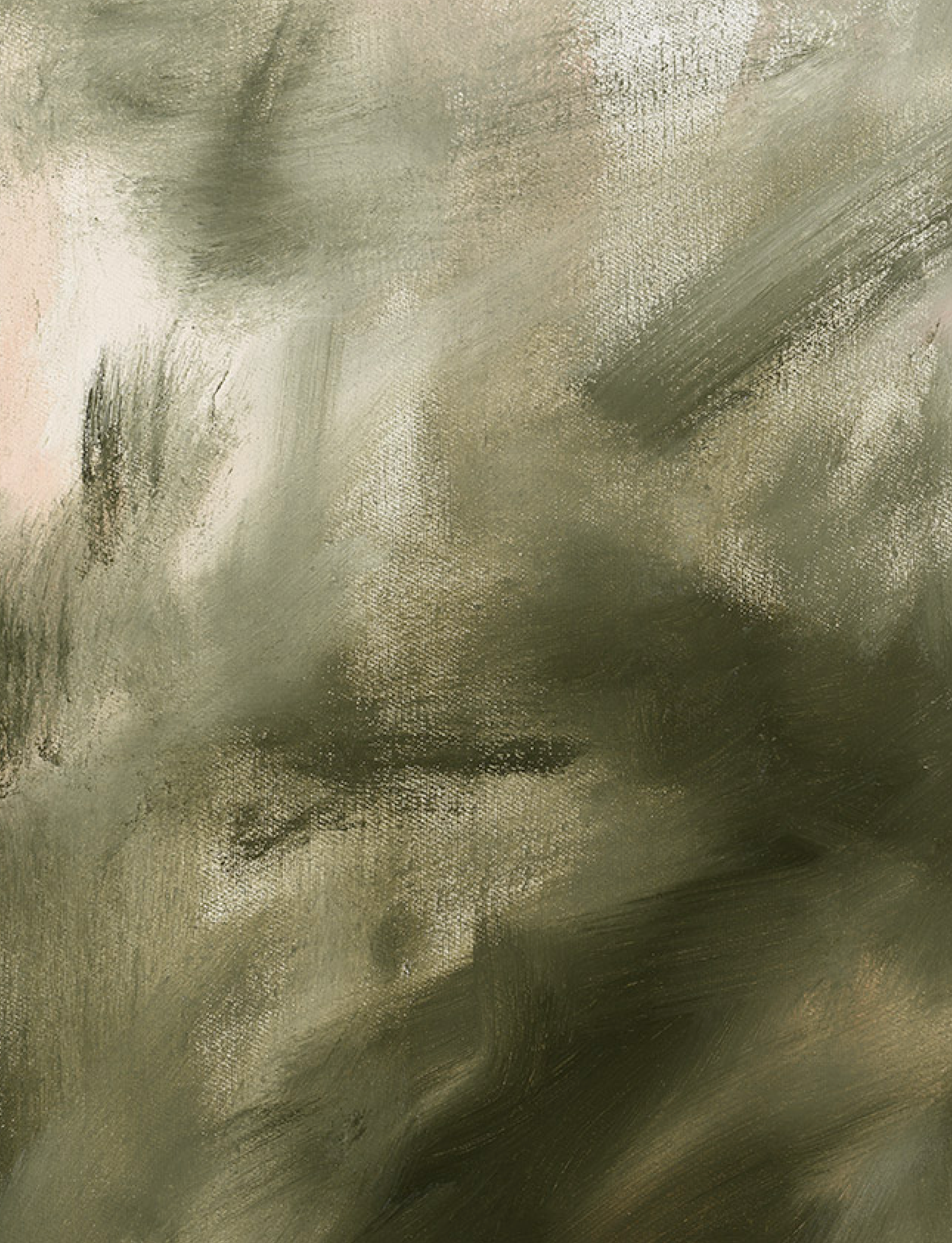 When Spring Arrives close up — oil on canvas, 90 × 71 cm, 2025