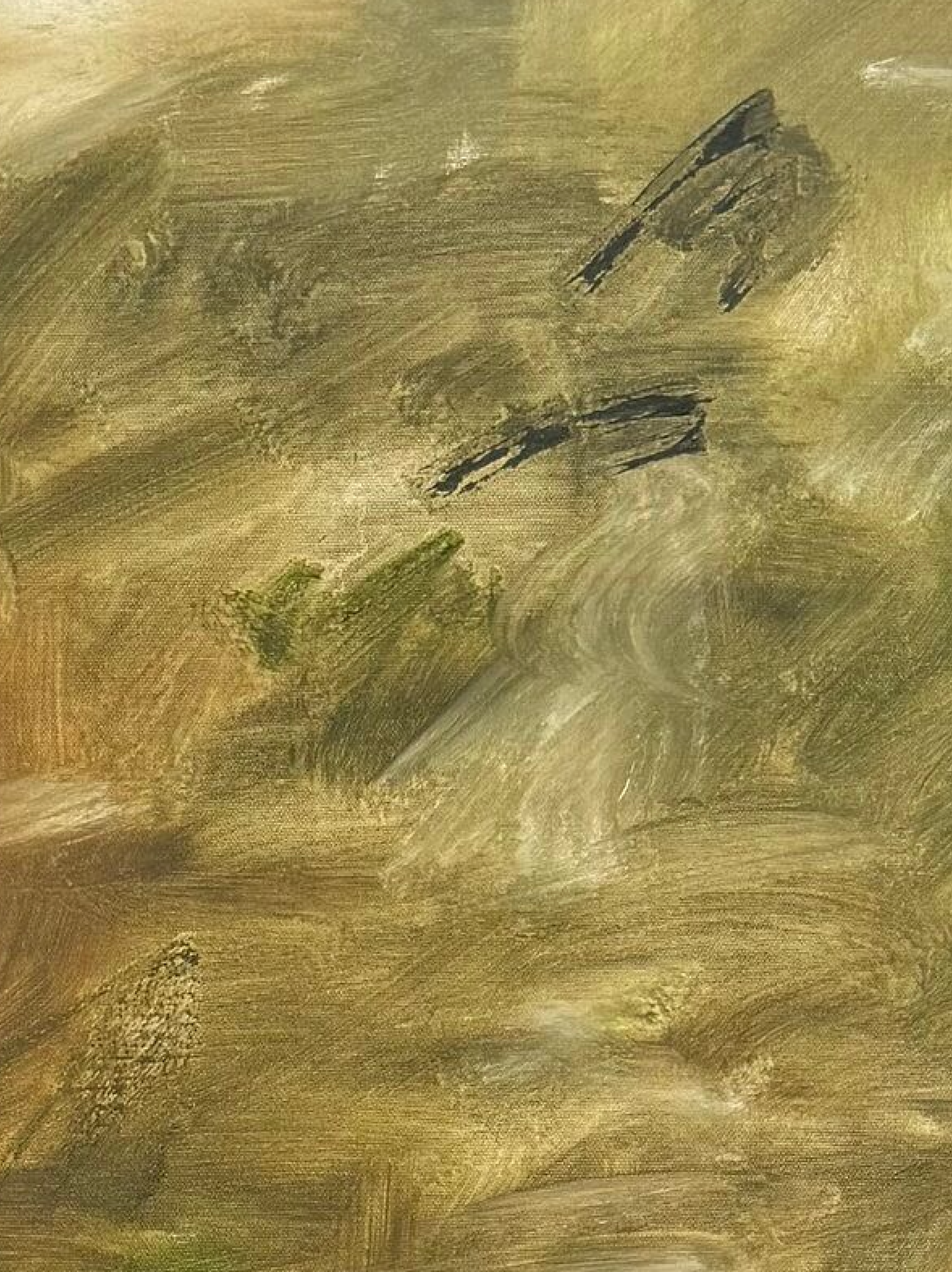 Surrender close up — oil on canvas, 122 × 91 cm, 2025