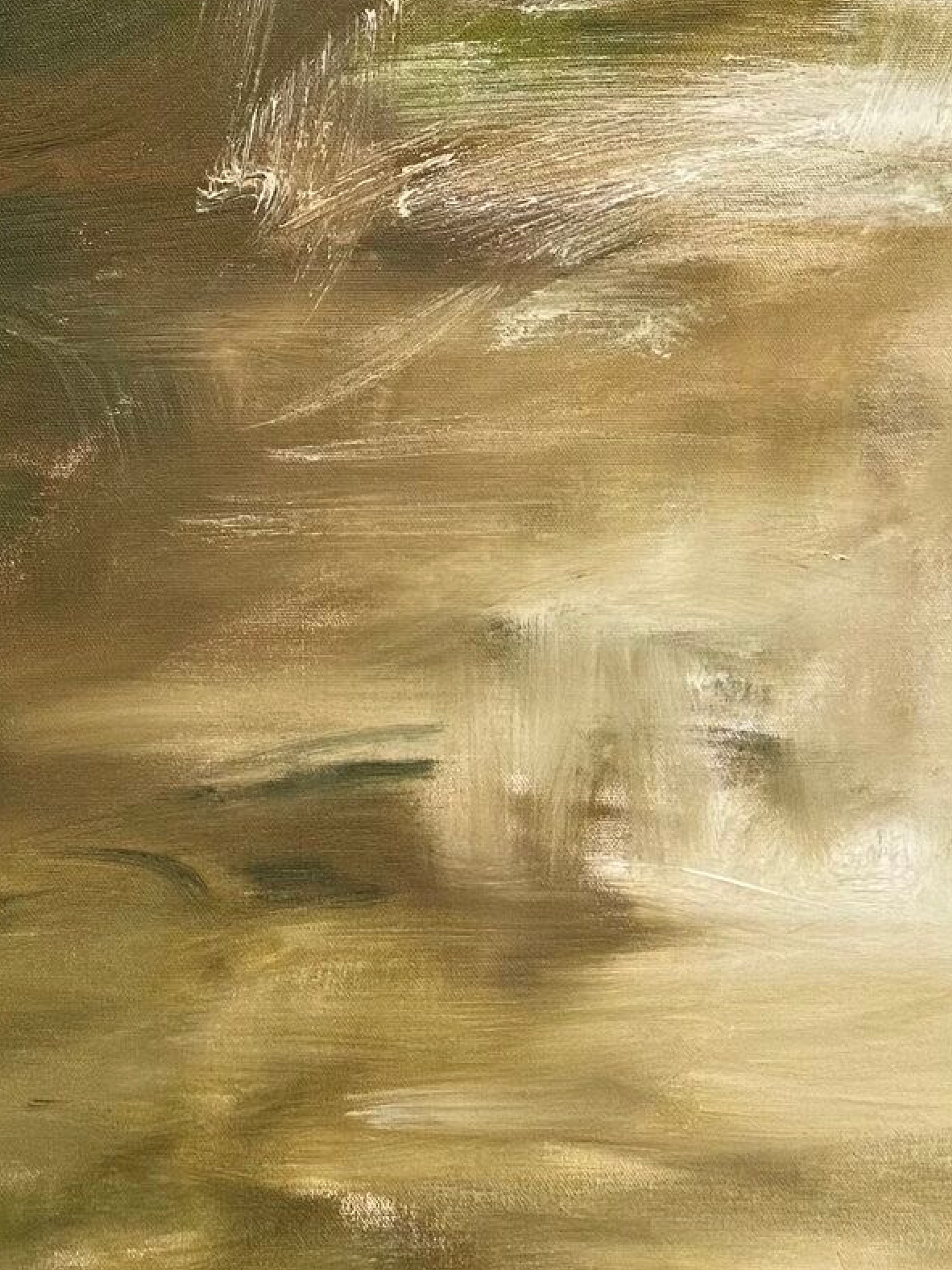 Surrender close up — oil on canvas, 122 × 91 cm, 2025