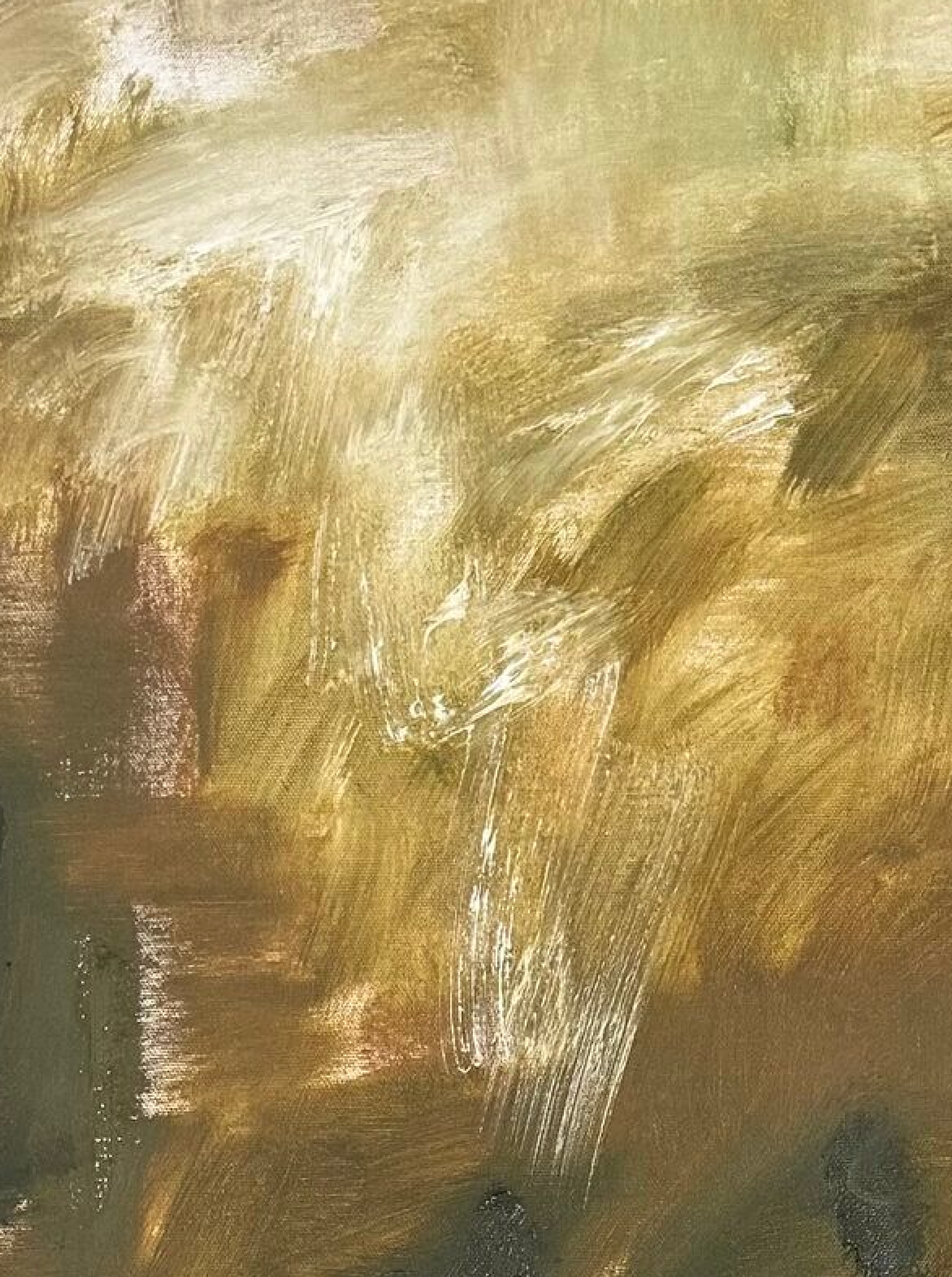 Surrender close up — oil on canvas, 122 × 91 cm, 2025