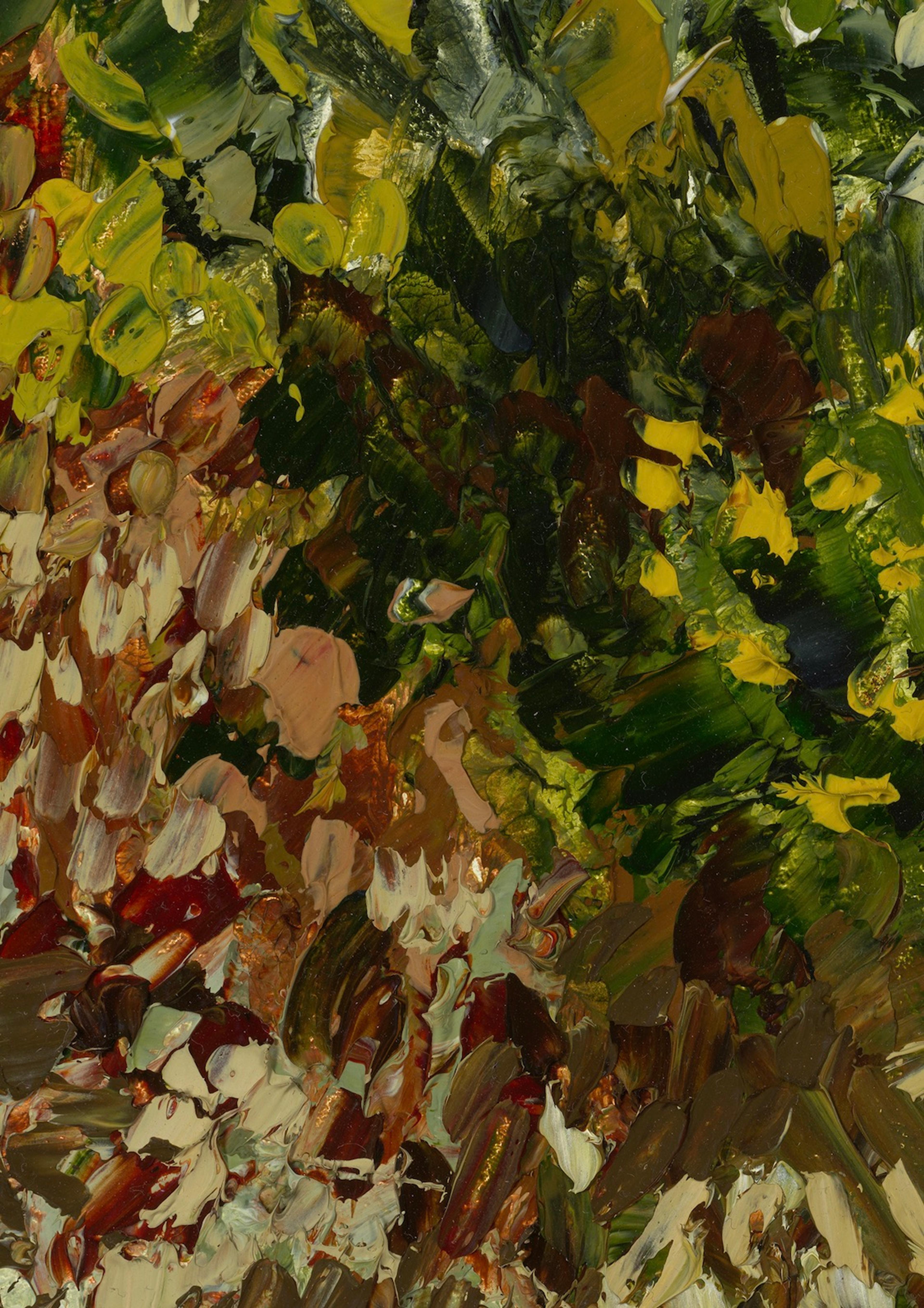 That Mountain close up — oil on board, 42 × 30 cm, 2025