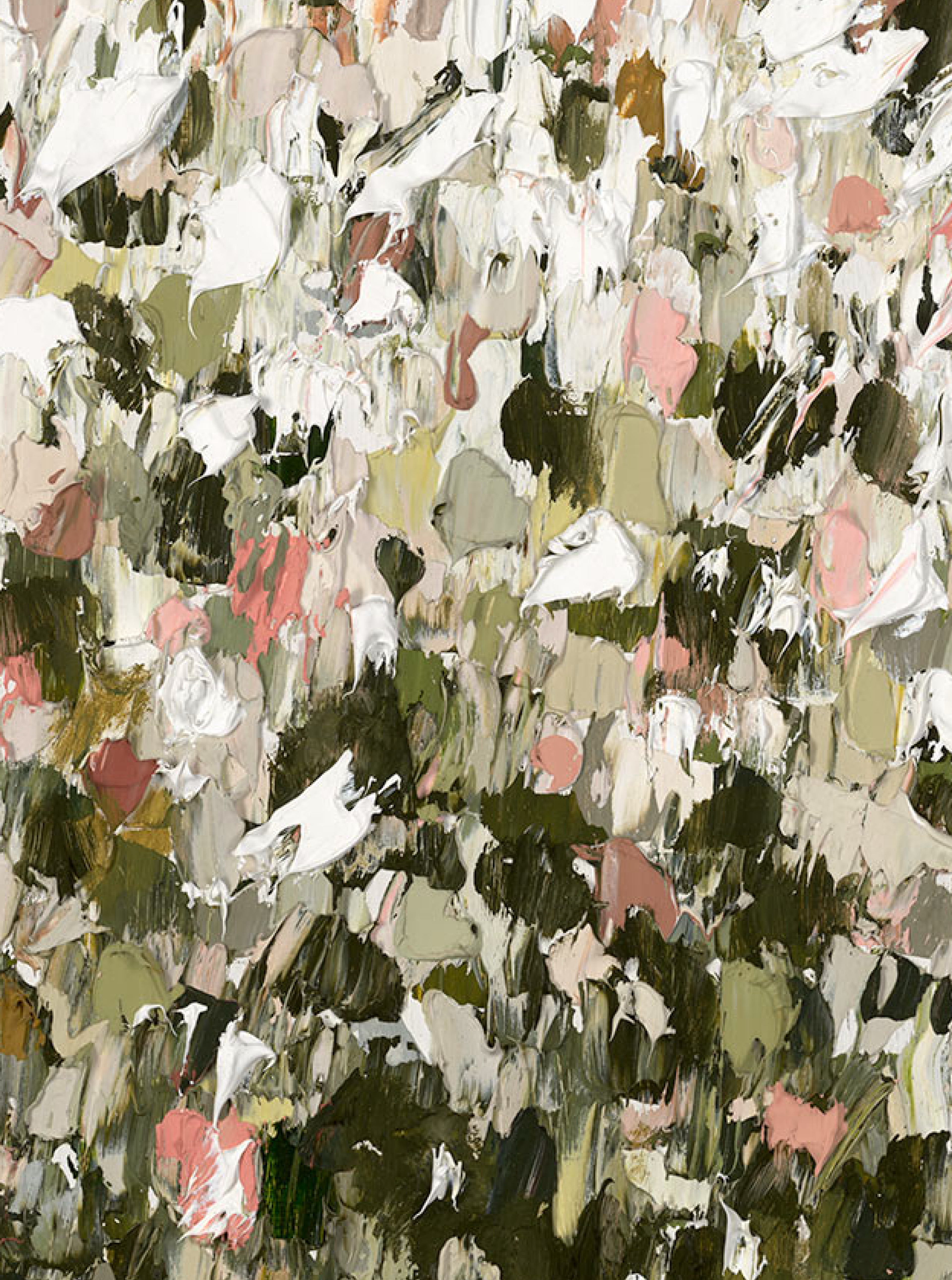 What Takes Root close up — oil on board, 75 × 60 cm, 2025