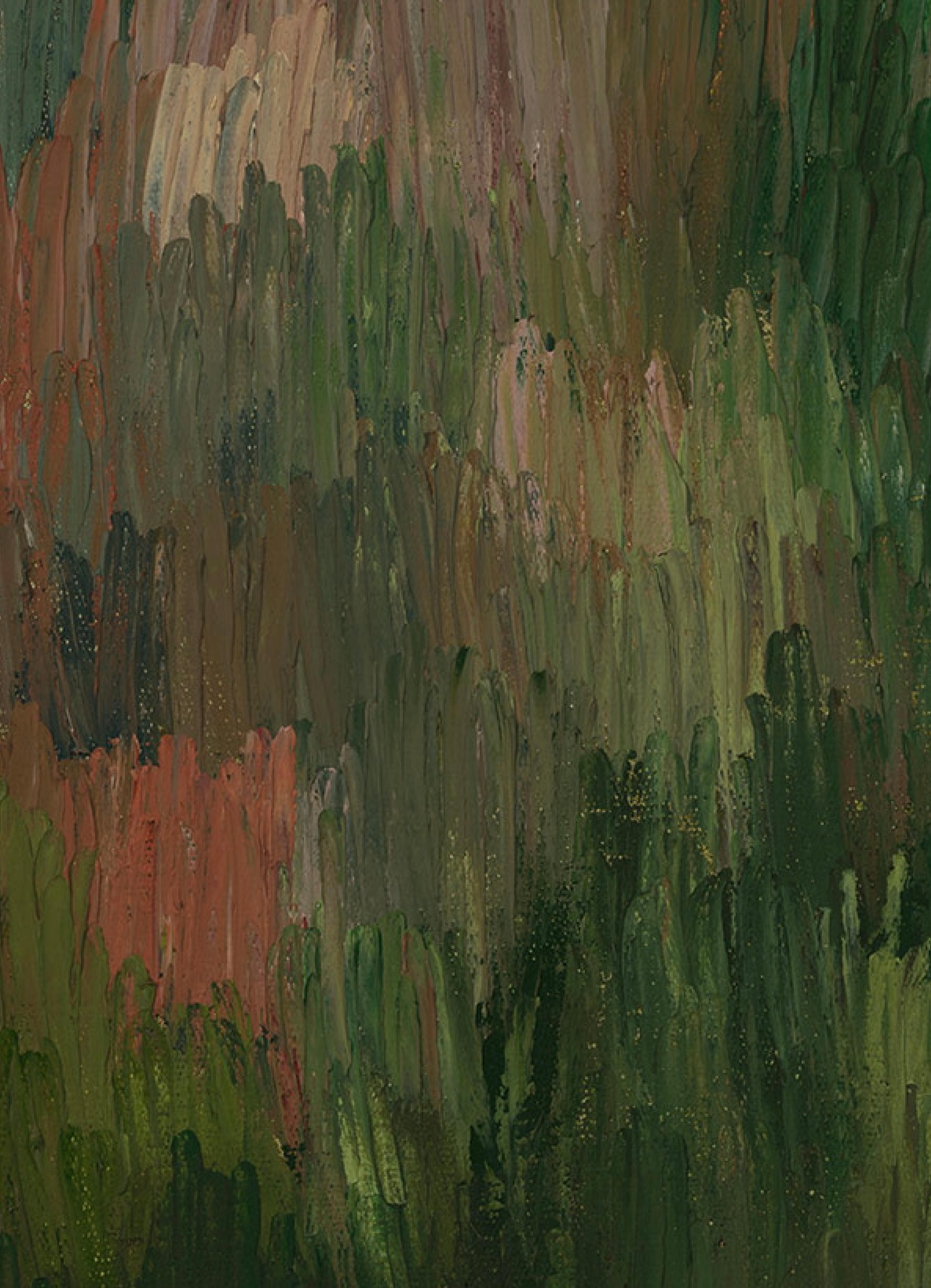 Nature's Way close up — oil on canvas, 78 × 62 cm, 2026