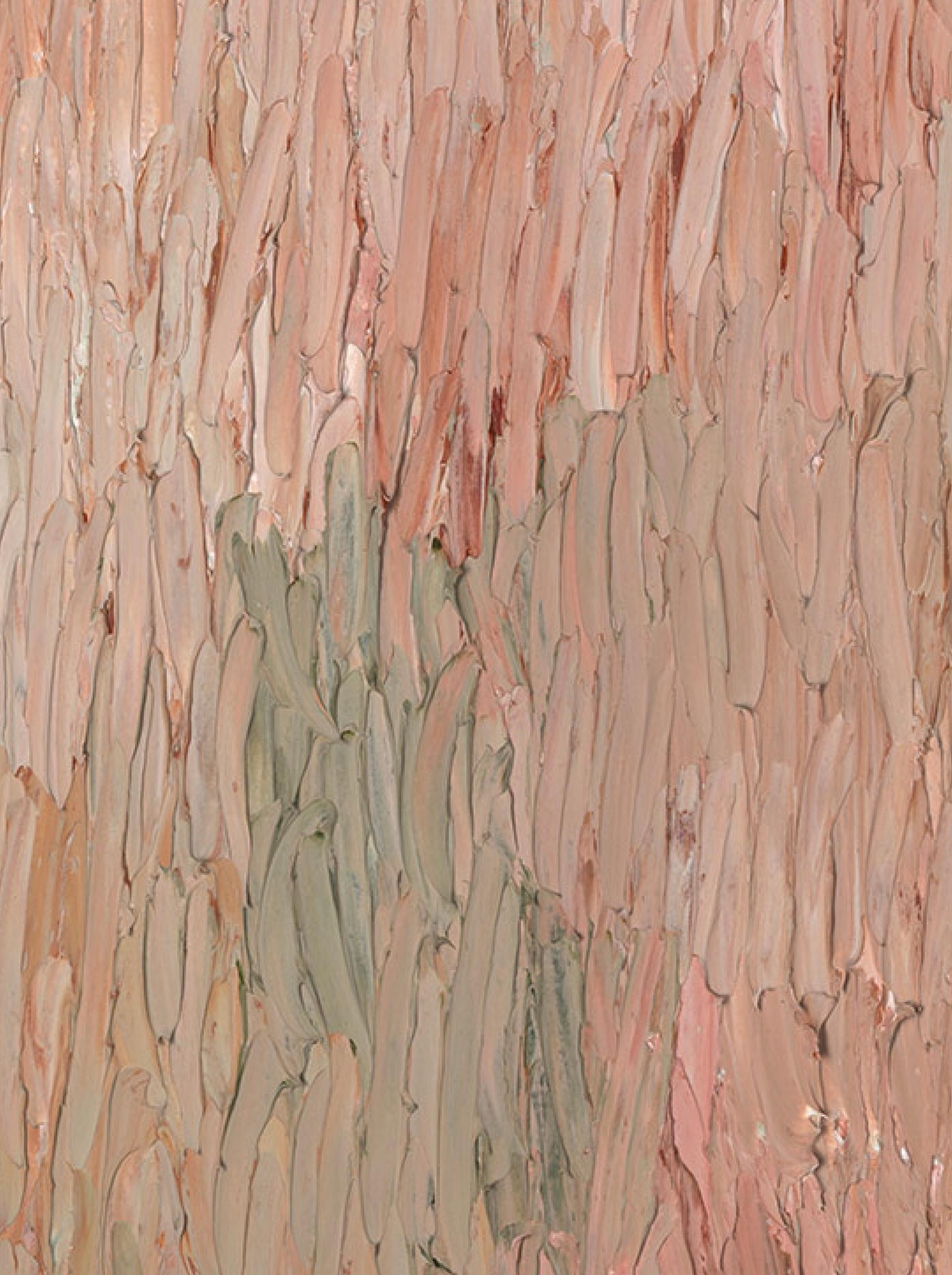 The Season After Pruning close up — oil on canvas, 55 × 45 cm, 2026