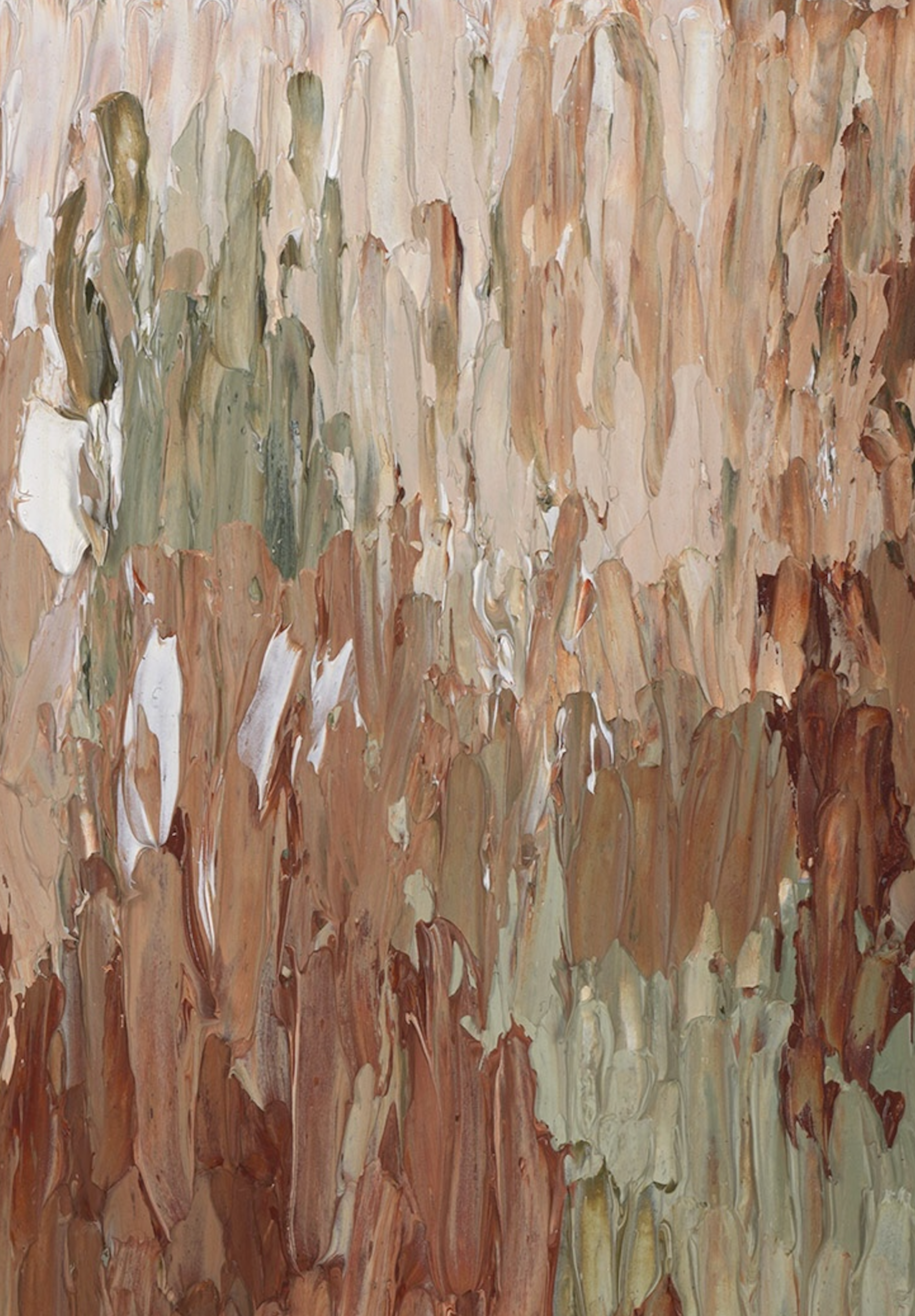Mountain Trails close up — oil on canvas, 25 × 20 cm, 2026