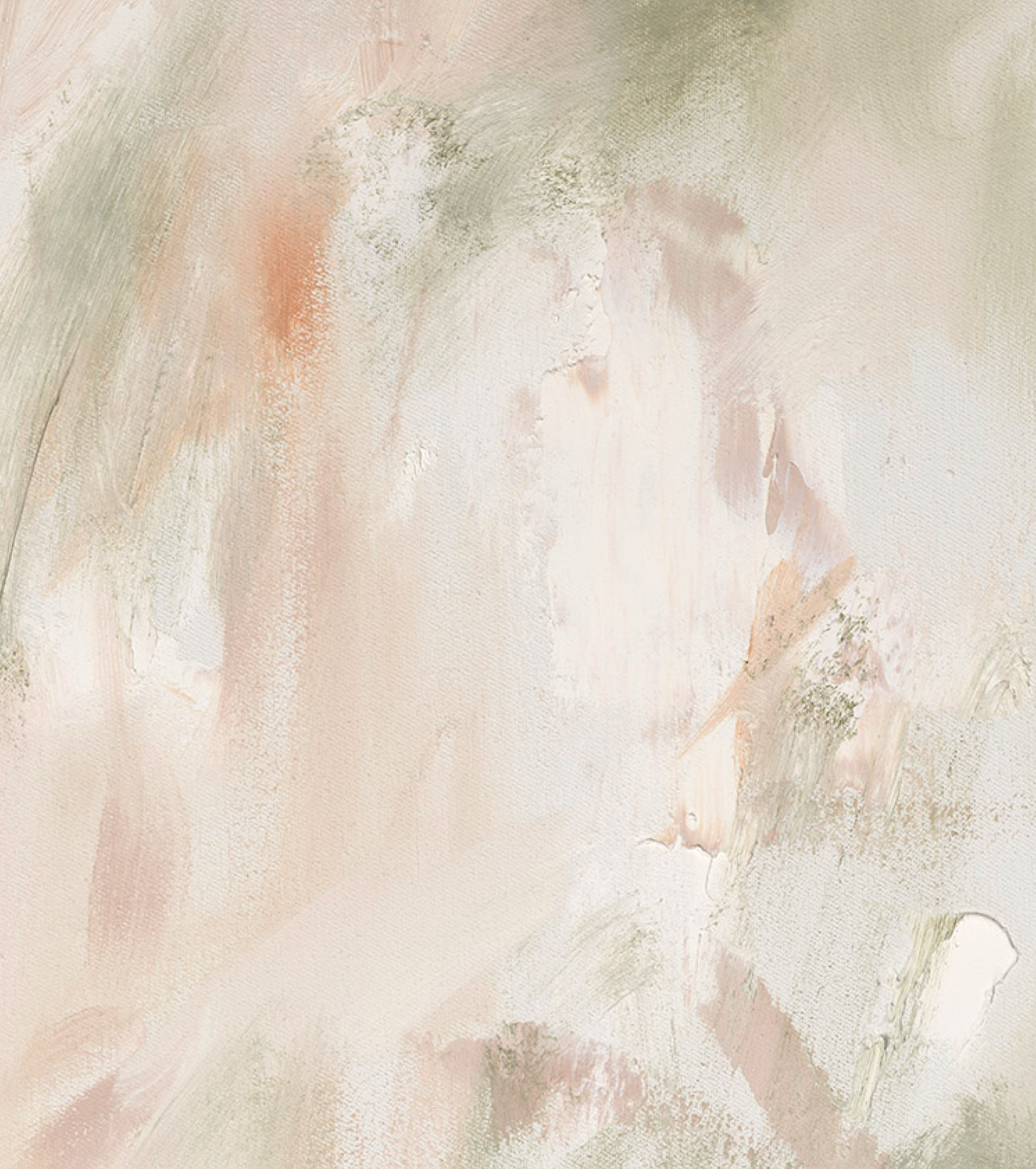 When Spring Arrives close up — oil on canvas, 90 × 71 cm, 2025