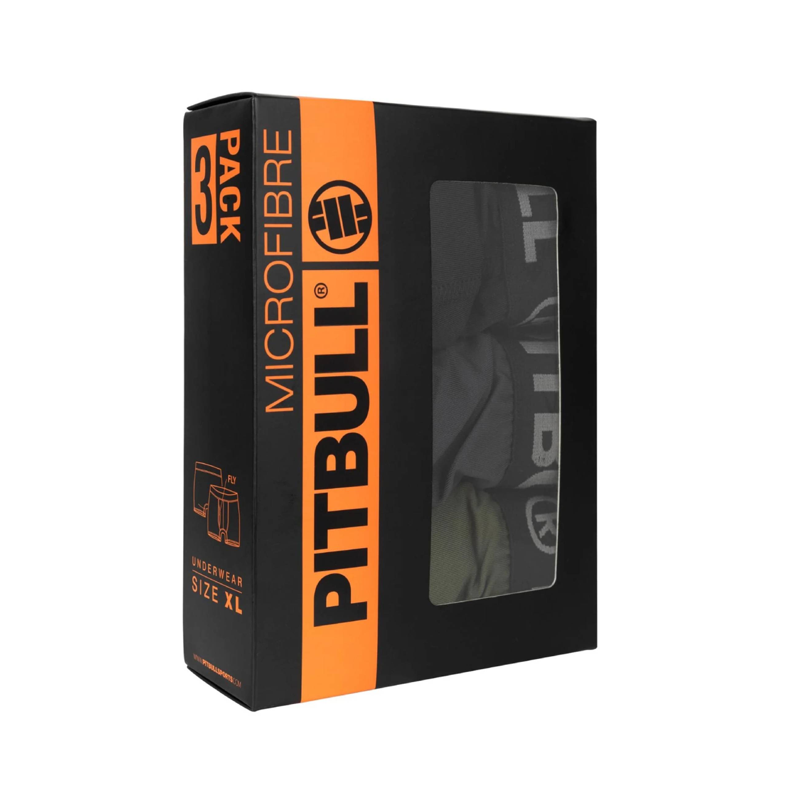 Black Pitbull microfibre underwear 3-pack box