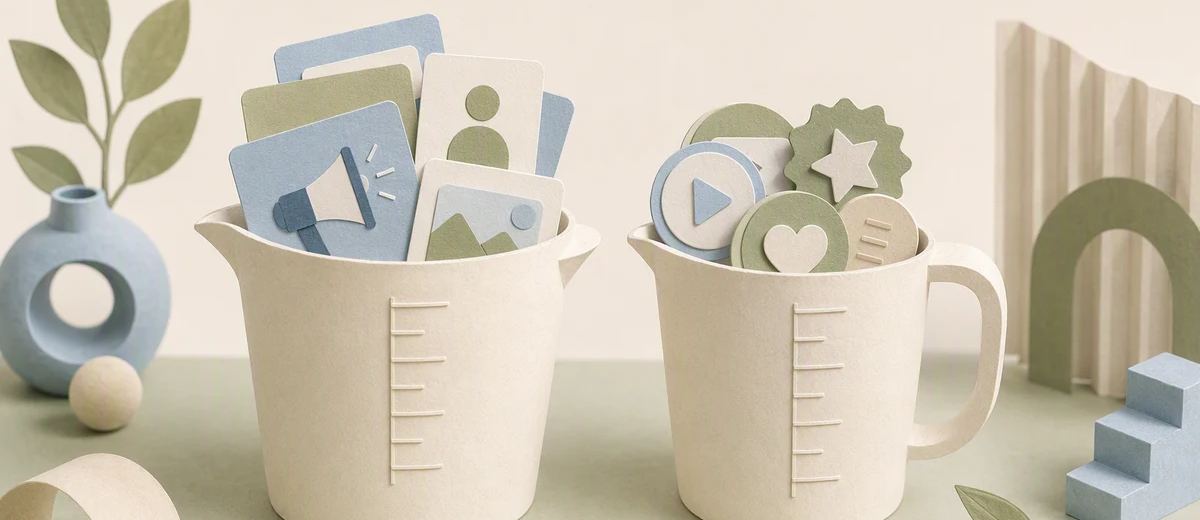 Two measuring vessels distinguish advertiser spending from creator revenue.