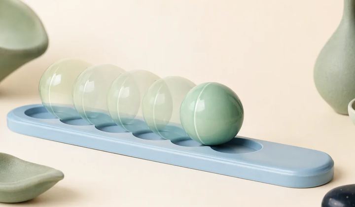 Several translucent echoes leading to one solid object, illustrating retries with one intended effect.