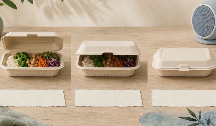 A container-closing sequence leaves clear space for captions beneath the product.