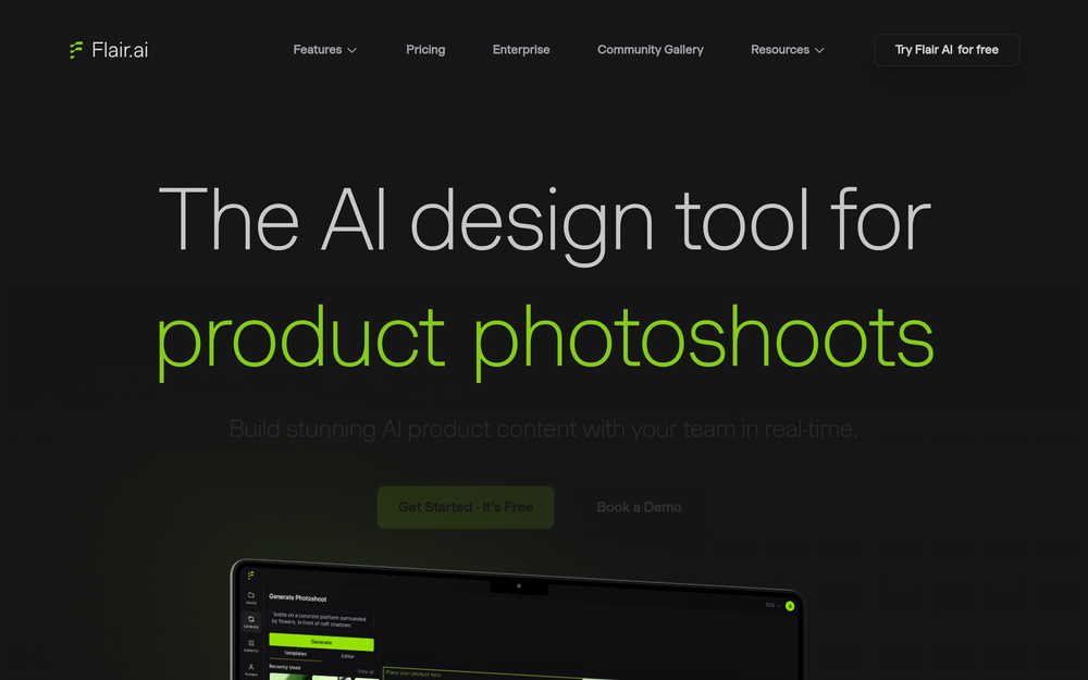 Flair website preview