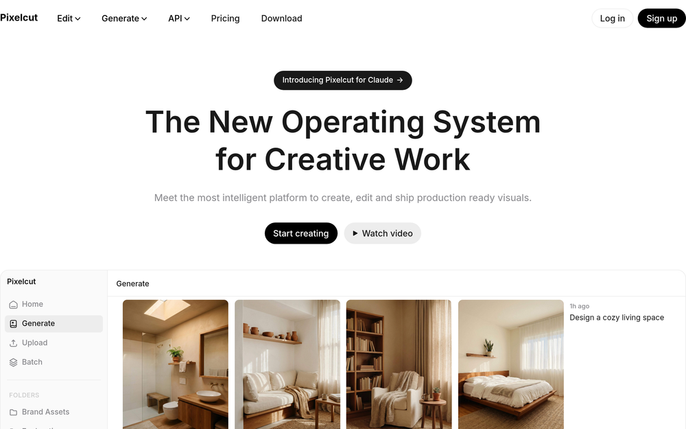 Pixelcut website preview