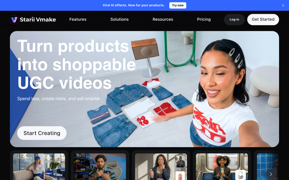Vmake website preview
