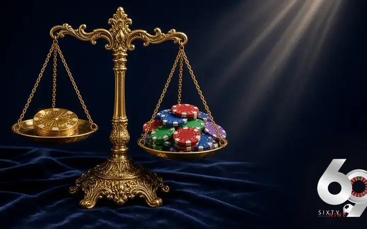ترازوی طلایی واحد ثابت در برابر توده ریسک ژتونها ترازوی طلایی واحد ثابت در برابر توده ریسک ژتونها