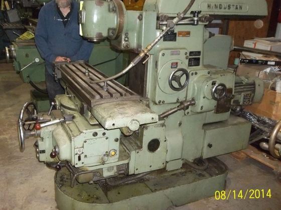 Horizontal, universal Milling w/ TOS 360° vertical head, 11 x 43" table