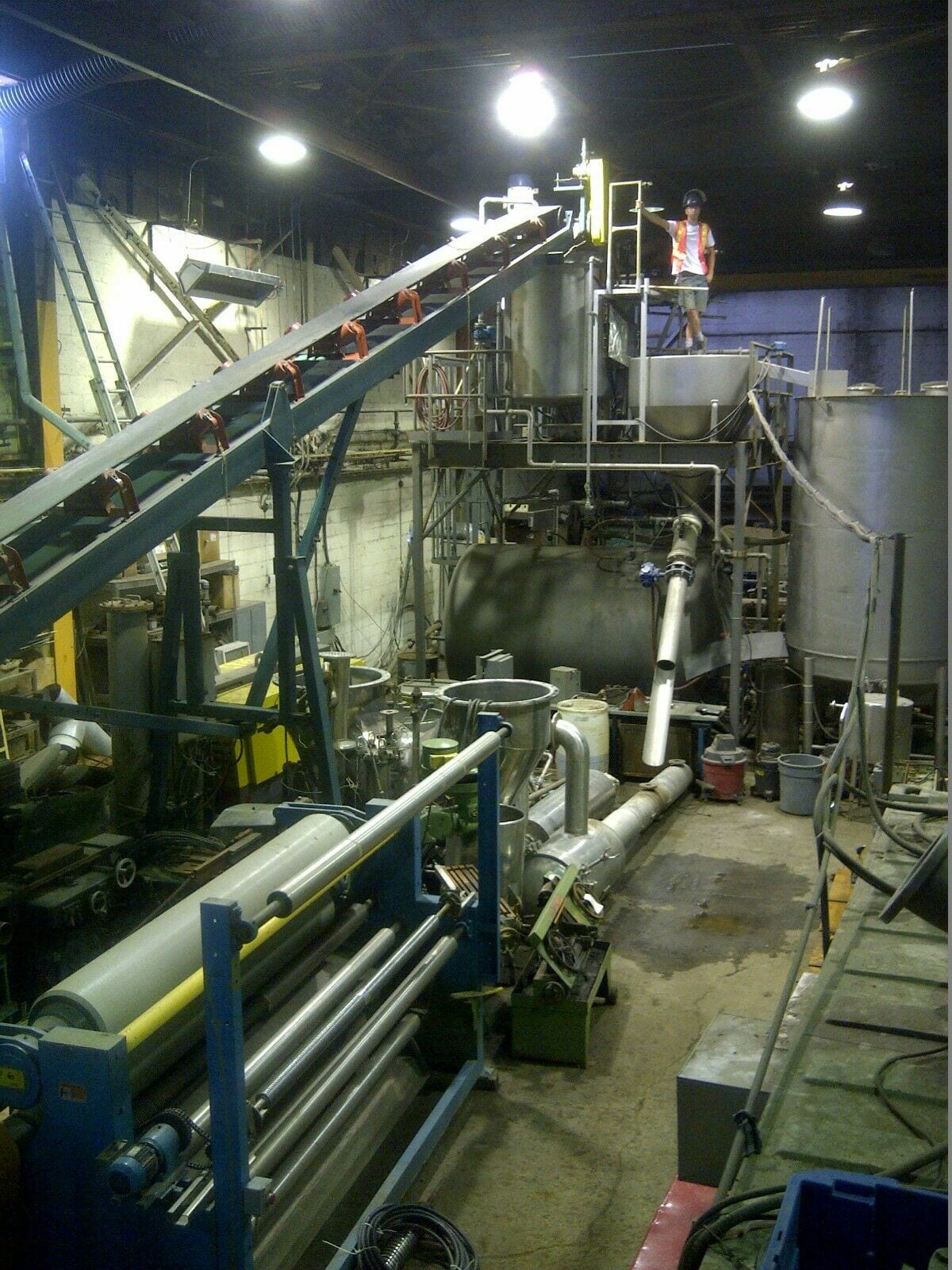 Conveyor Belt V trough 60ft almost zero hours guarantee free loading