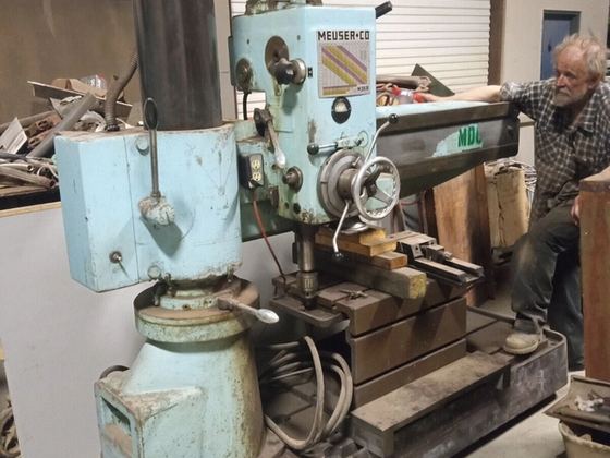4' x 9" MEUSER RADIAL DRILL