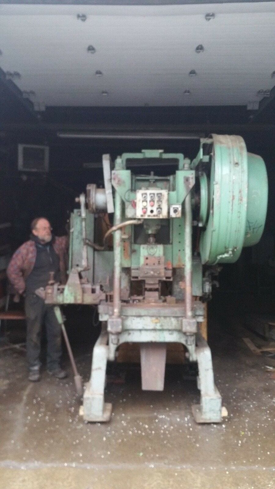 45 Ton V&O OBI punch press Air Clutch adjust feed slide (no Motor)