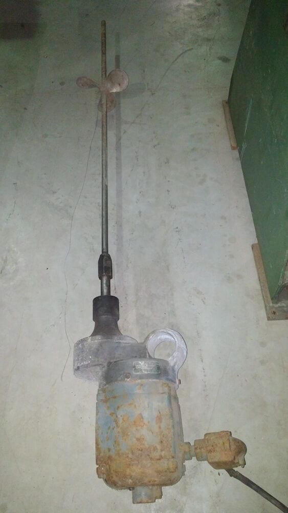 LIGHTNIN 1 HP mixer 60" shaft