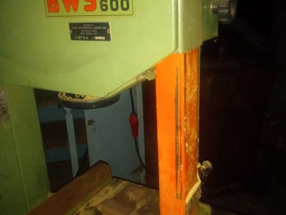 BWS 600 Bandsaw, Wood Vertical 23"