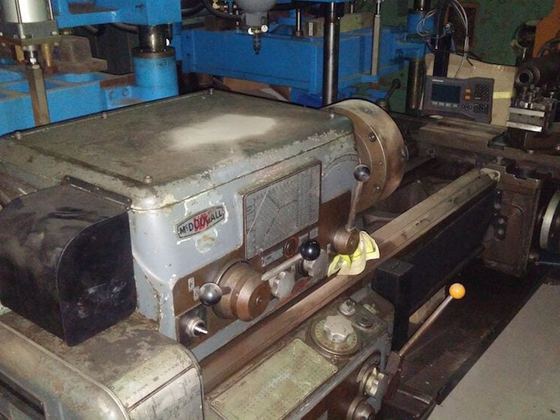 18 x 64 in. btc. VDF Engine Lathe, w/ DRO, All feeds, speeds, V.Good, 2½ in. bore