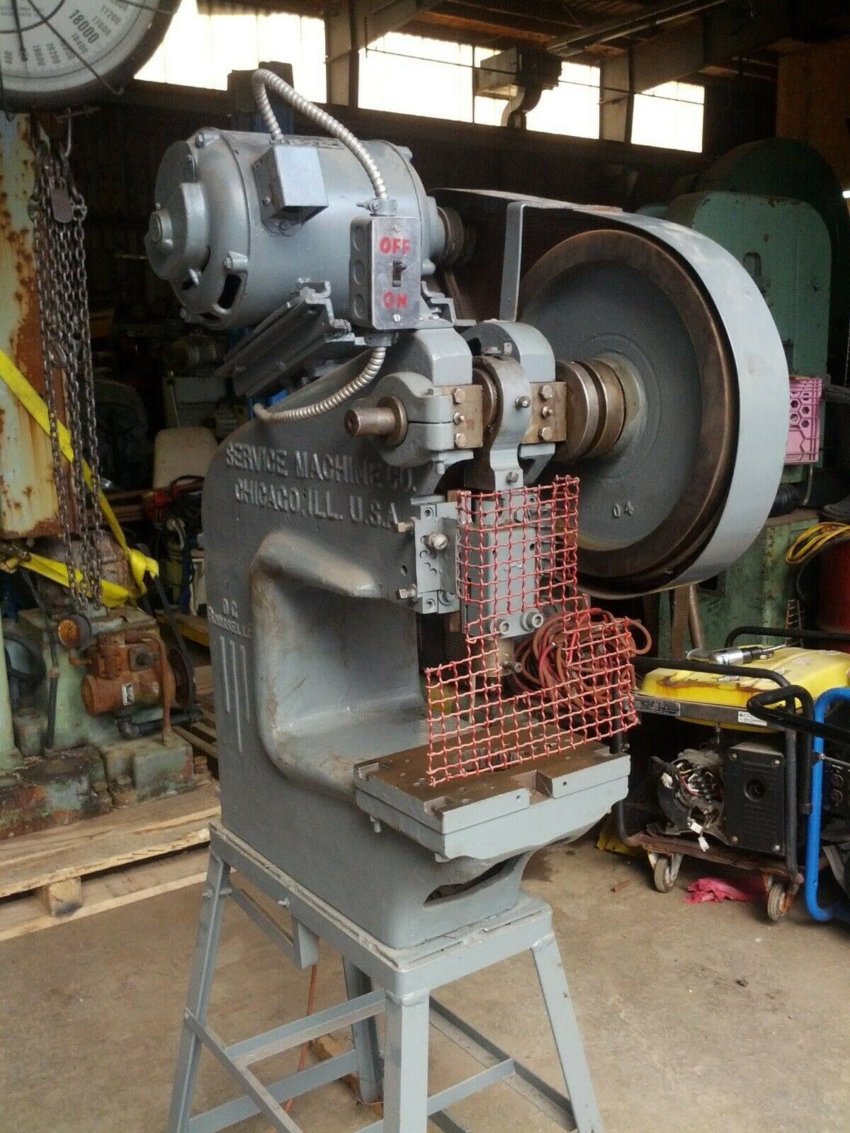 5 Ton Punch Press, Deep Throat, Rouselle Mod.0G, air controls, 300 SPM, guards