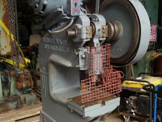 5 Ton Punch Press, Deep Throat, Rouselle Mod.0G, air controls, 300 SPM, guards