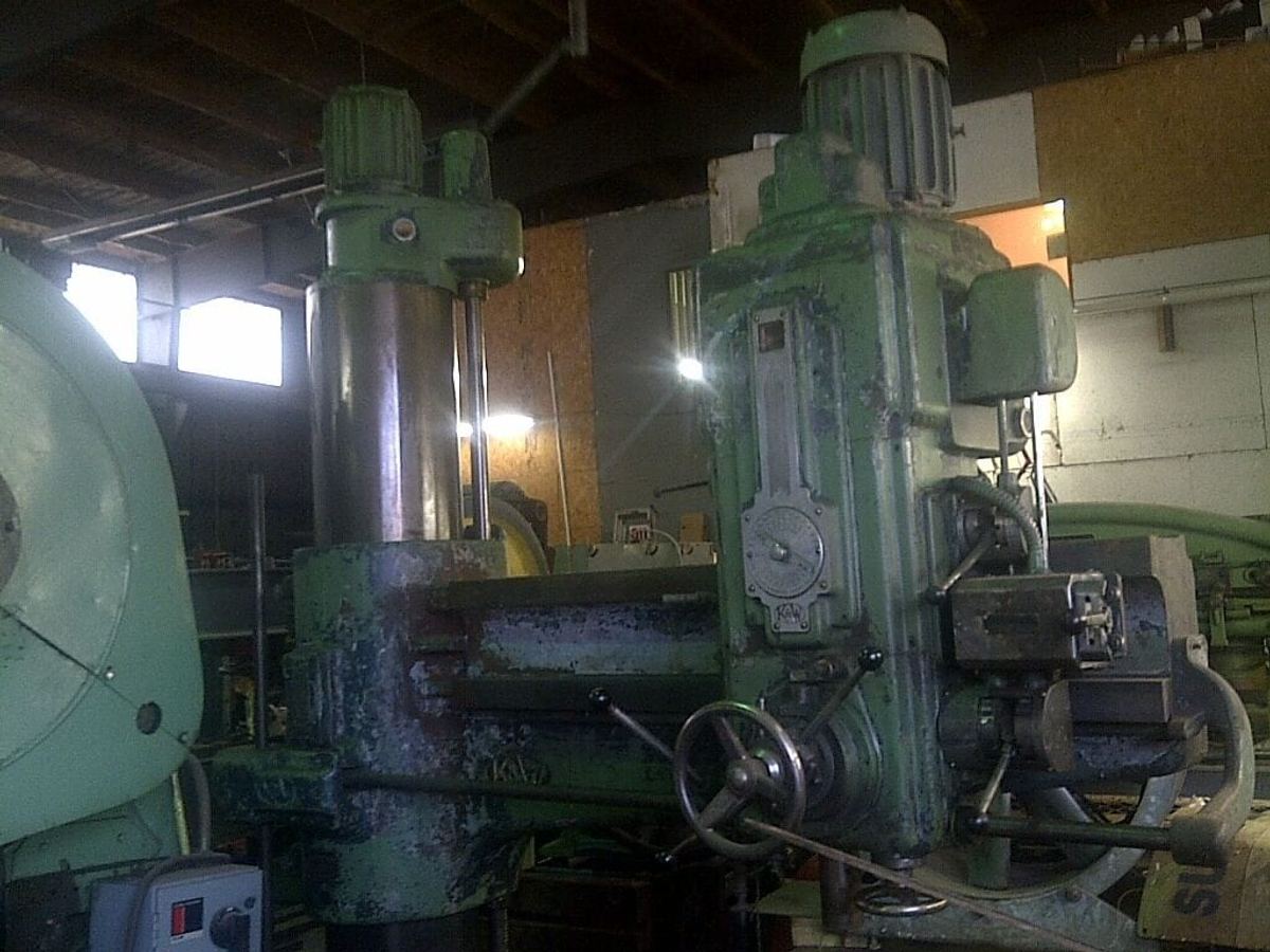 5' Radial Drill, Kitchen & Wade (V.G. England)