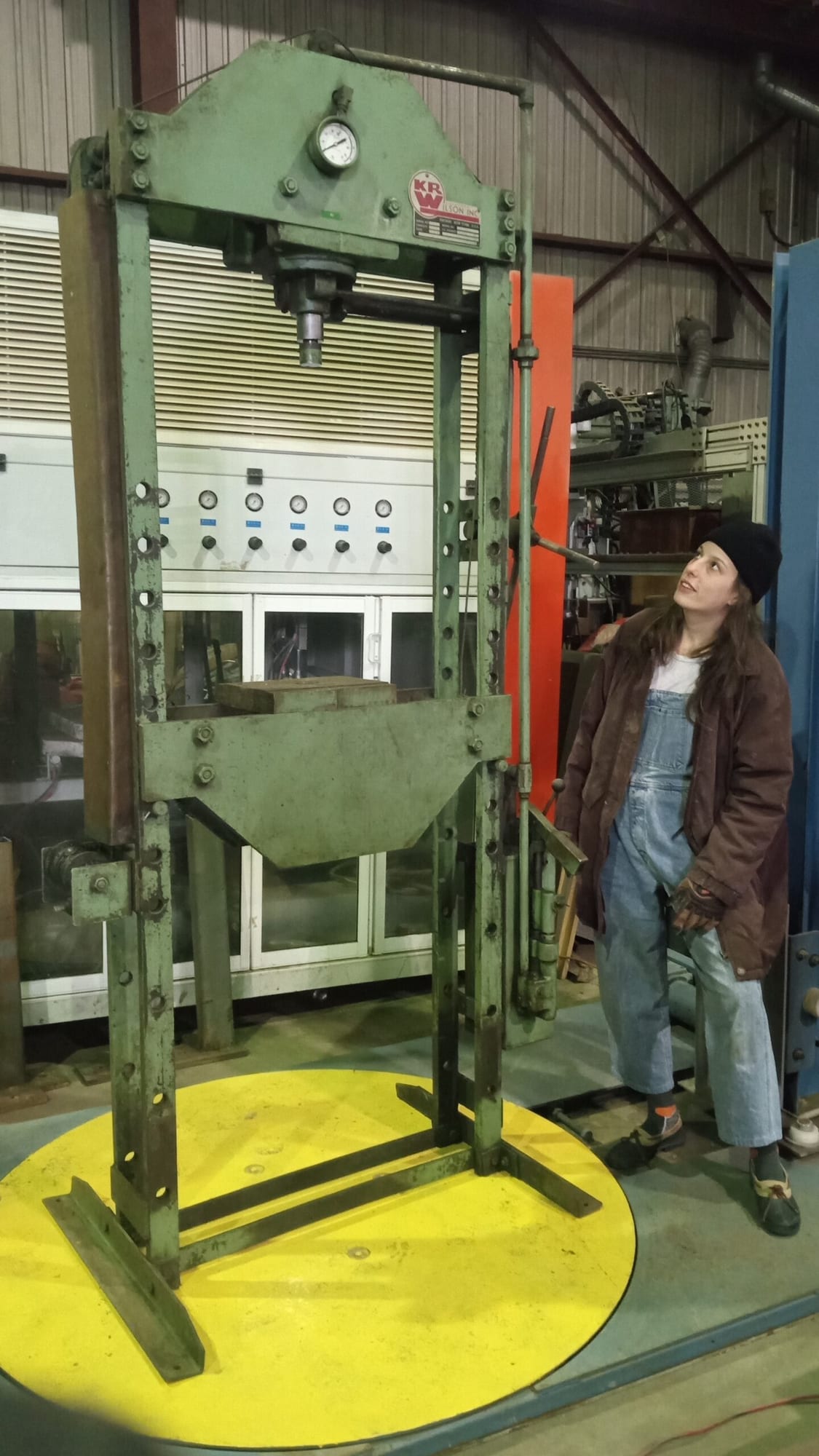 Wilson 50 Ton, shop type, H-frame HYDRAULIC PRESS