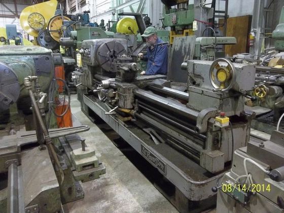 26 x 80 in. between ctrs, Lathe, Lodge & Shipley