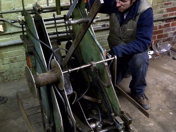 Coil cradles, motorized, plain, loop control. straighteners, roll-feeds, etc.