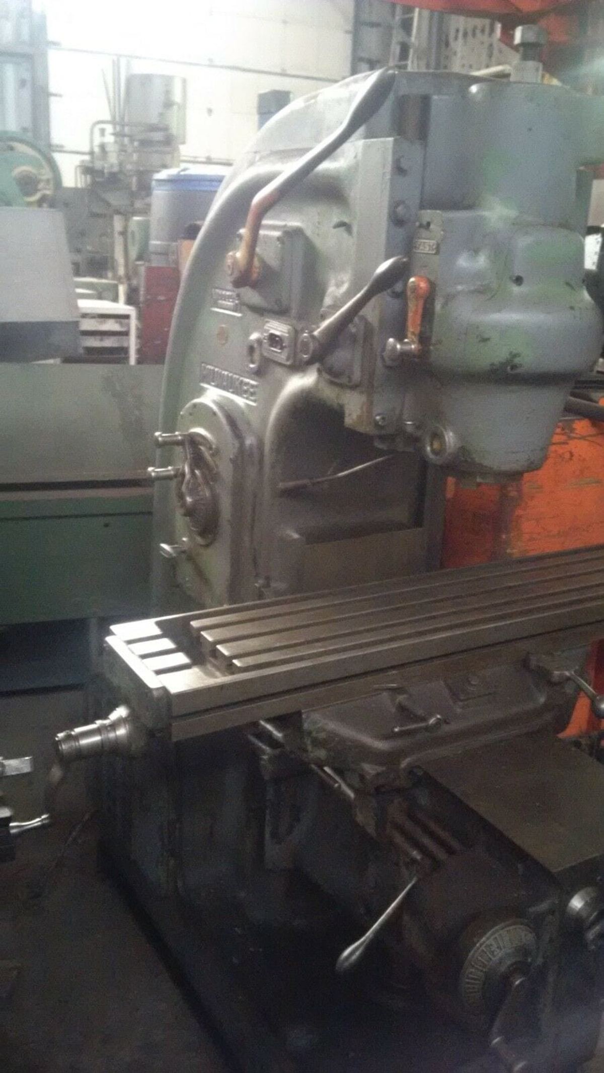 Milling, vertical, K&T Milwaukee Mod.H, 10x50 table. Power X,Y & Z