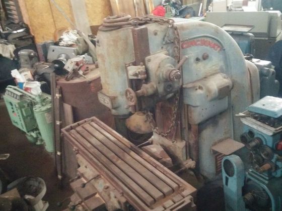 Cincinnati no. 3 vertical milling, Table 62½ x 15½ " power feeds, etc.