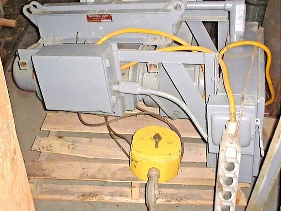 Hoist Crane 6000 lb P H Whiting USA pendant industrial 4 rope 220 volts