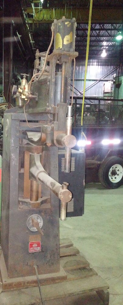 AMES 50 KVA SPOT WELDER, 24" THROAT, water Cooling, controls