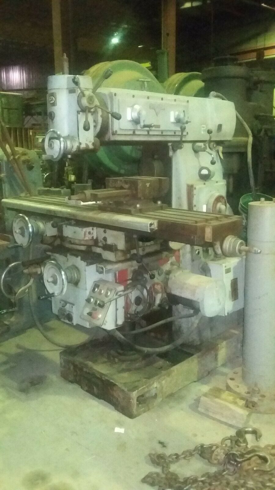 Milling machine, Hor. & Vertical, "Varnamo FU-3 with motorized overarm! ex Gov't