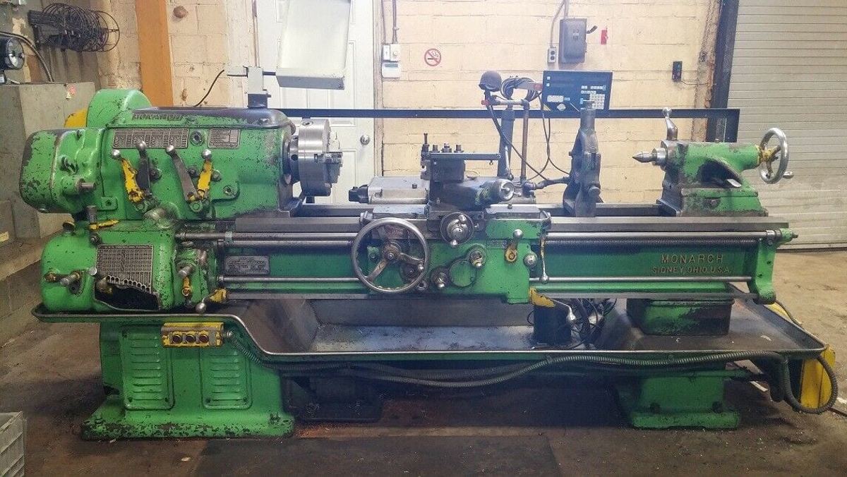 16 x 54 in.  Monarch Lathe, DRO, Chucks, more