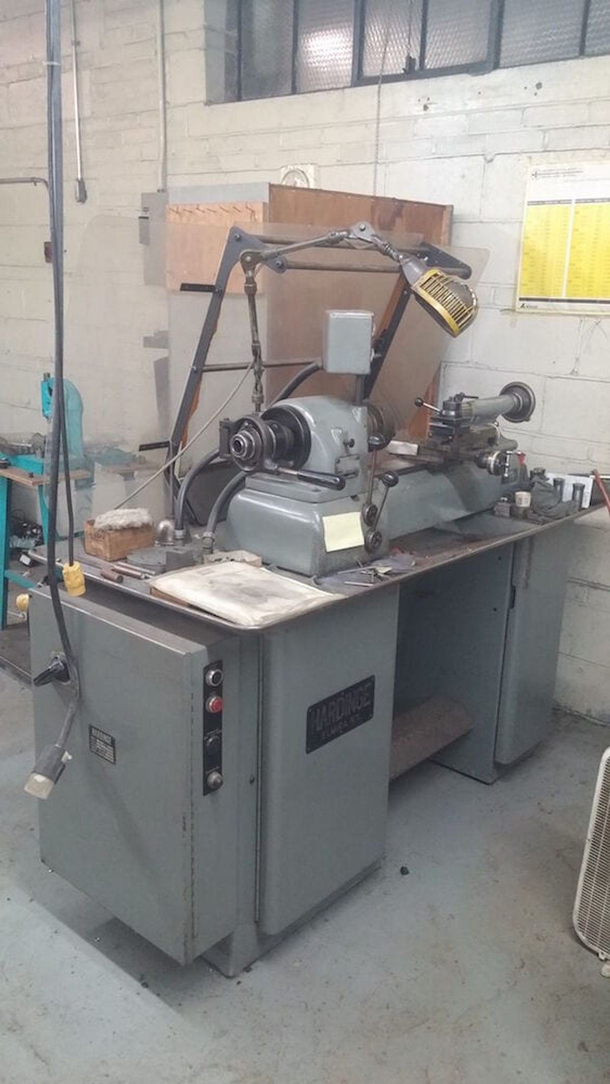 Hardinge Second Operation Lathe, Model DV-59