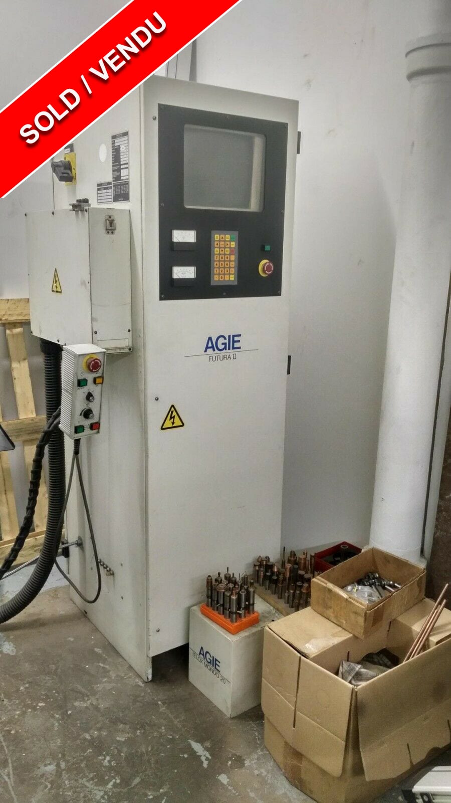 Sinker, EDM, Agie Mondo 20, w/ Futura II ctrls, low hours,extras, Must Sell.