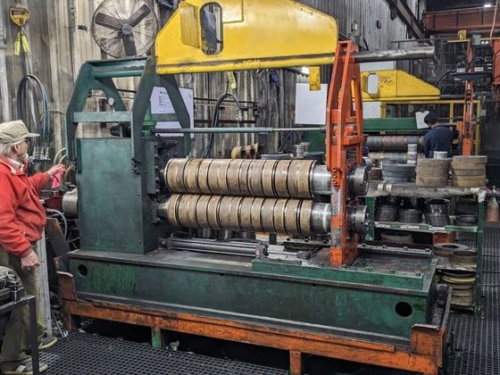 Coil Slitting Line 60" Herr-Voss-Cinci, 570-1920 FPM w/ complete banding & upgrades