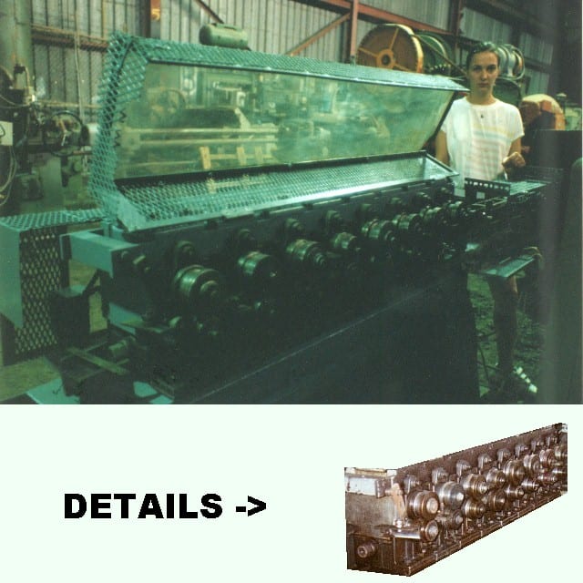 Rollformer, double side, 1¼ ", 8 stand