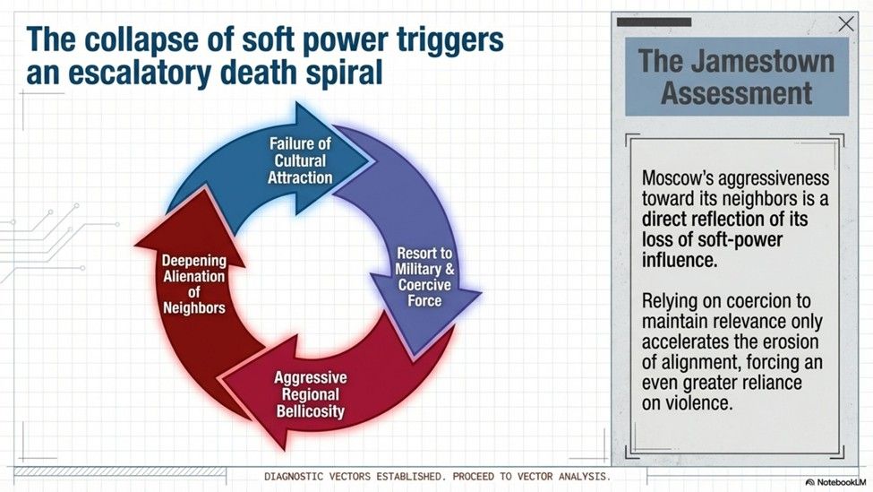The collapse of soft power triggers an escalatory death spiral