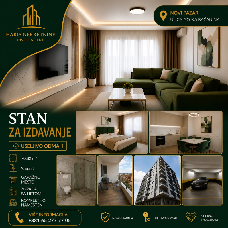 STAN ZA IZDAVANJE - NOVI PAZAR